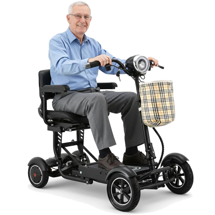 Riding the Bangeran Dragon folding mobility scooter