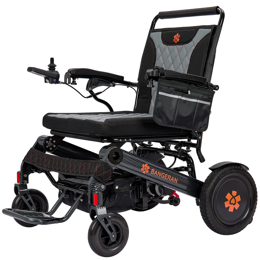 Bangeran Mammoth EX 22 folding power wheelchair with a 22 inch seat