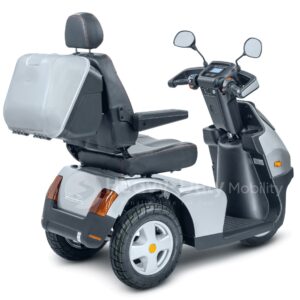 Back View Silver Afiscooter S3 Mobility Scooter