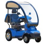 Blue Afiscooter S4 Mobility Scooter with Canopy