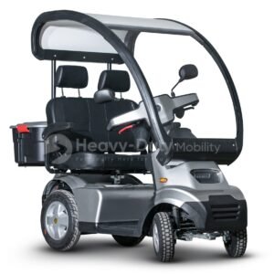 Silver Afiscooter S4 Dual Seat with Canopy Mobility Scooter