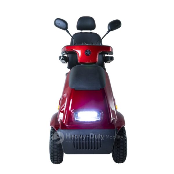 Front View Red Afiscooter C4 Mobility Scooter