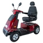 Side View Red Afiscooter C4 Mobility Scooter