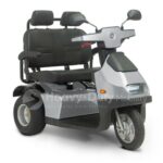 Silver Afiscooter S3 Dual Seat Mobility Scooter with Golf Tires