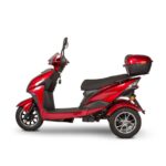 Side View Red EW-10 Motorcycle-Style Mobility Scooter