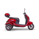 Side View Red EW-Bugeye Mobility Scooter