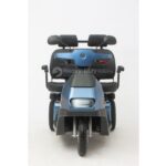 Front View of Blue Afiscooter S3 Dual Seat Mobility Scooter with Golf Tire