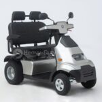Silver Afiscooter S4 Dual Seat Mobility Scooter with Golf Tire
