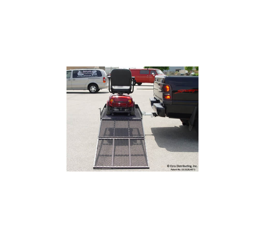 Live Image of Back View Versahaul Vehicle Extra Large Manual Carrier for Mobility Scooters
