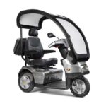 Silver Afiscooter S3 Canopy Off-Road-Wheels 3-Wheel