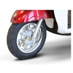 Front Tire View of EWheels EW-11 Retro-Style Recreational Mobility Scooter
