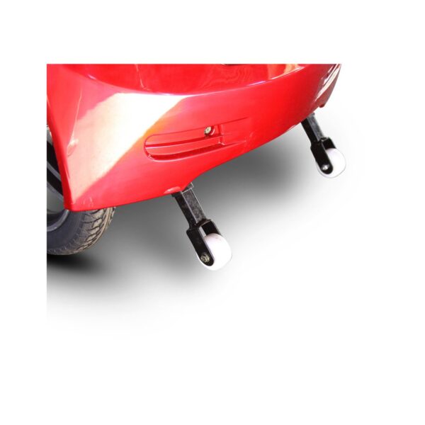 Anti Tip Wheel View of EWheels EW-36 Elite Electromagnetic Braking Mobility Scooter