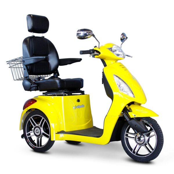 Yellow EWheels EW-36 Elite Electromagnetic Braking Mobility Scooter