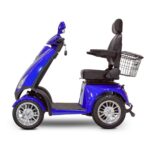 Side View of Blue EWheels EW-72 Classic Recreational Mobility Scooter 4-Wheel