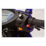Right Side Handle View of EWheels EW-72 Classic Recreational Mobility Scooter 4-Wheel