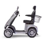 Side View Silver EWheels EW-72 Classic Recreational Mobility Scooter 4-Wheel