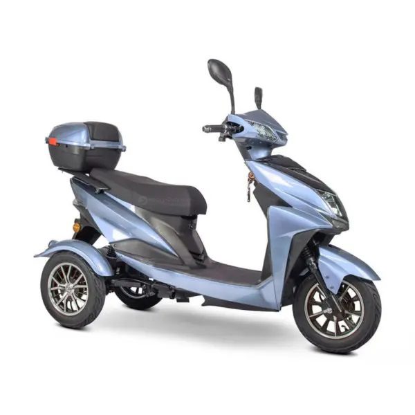 Blue EW-10 Motorcycle-Style Mobility Scooter