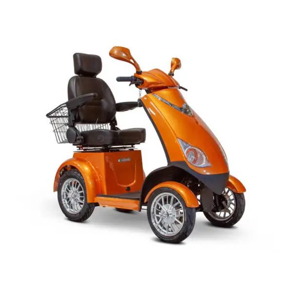 Front View Orange EWheels EW-72 Mobility Scooter