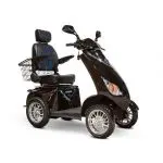 Front View Black EWheels EW-72 Mobility Scooter