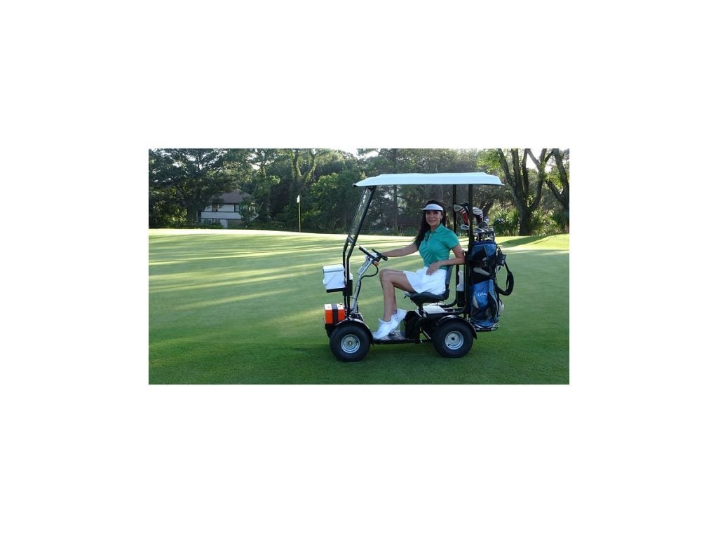 Live Style Image of Ninja ADA Canopy Version 2-in-1 Mobility Scooter & Golf Cart