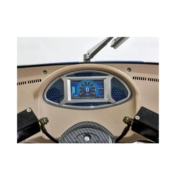 Meter View of Q Runner Fully Enclosed Cabin Mobility Scooter