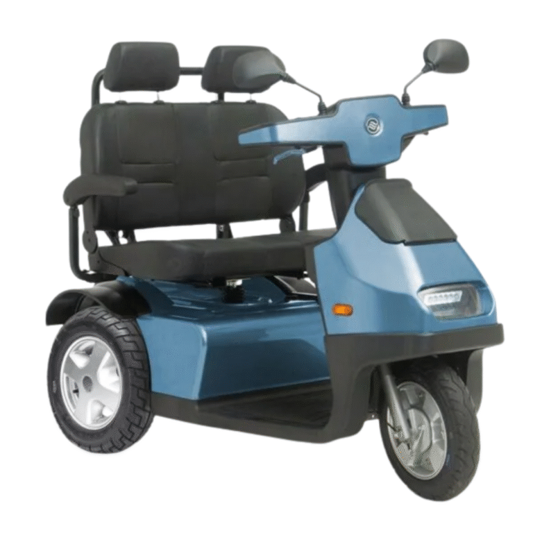 Afiscooter S3 2 Seater Color Blue Side View