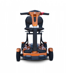 Front View of EV-Rider Teqno Heavy Duty Auto Folding Travel Mobility Scooter