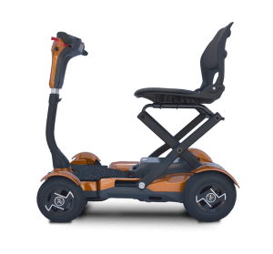 Side View of EV-Rider Teqno Heavy Duty Auto Folding Travel Mobility Scooter