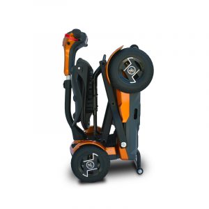 EV-Rider Teqno Heavy Duty Auto Folding Travel Mobility Scooter Folded View