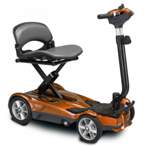 Gold Color of EV-Rider Transport 4AF Folding Lightweight Travel Mobility Scooter