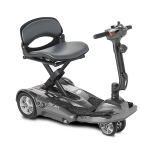 Silver Color of EV-Rider Transport AF + Auto Folding Lightweight Travel Mobility Scooter