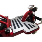 Foot Rest View of Enhance Mobility Triaxe Cruze Folding Mobility Scooter