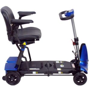 Side View of Enhance Mobility Mobie Plus Folding Travel Mobility Scooter