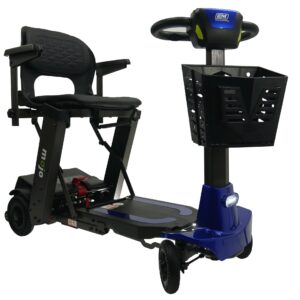 Side View of Enhance Mobility Mojo Heavy Duty Auto-Folding Mobility Scooter