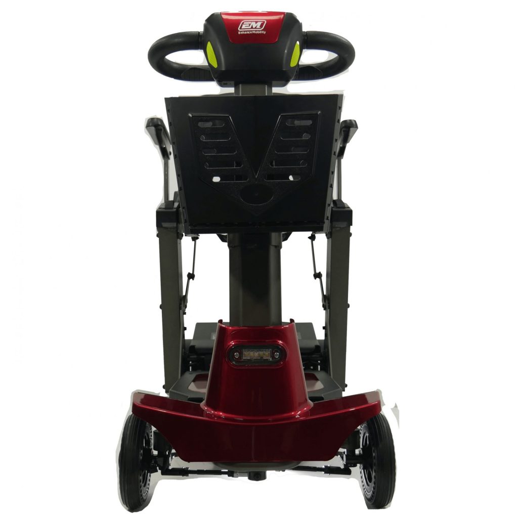 Front View of Enhance Mobility Mojo Heavy Duty Auto-Folding Mobility Scooter