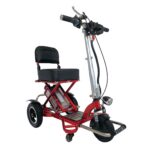 Red Color of Enhance Mobility Triaxe Sport Heavy Duty Folding Travel Mobility Scooter