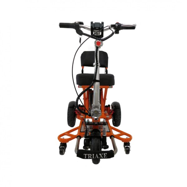 Front View of Enhance Mobility Triaxe Sport Heavy Duty Folding Travel Mobility Scooter