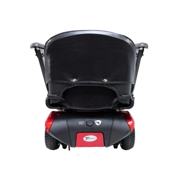 Back View of Enhance Mobility Transformer Auto-Folding Travel Mobility Scooter