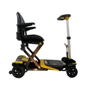 Side View of Enhance Mobility Transformer Auto-Folding Travel Mobility Scooter