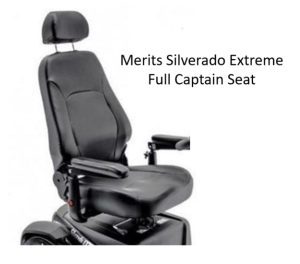 Merits Silverado Extreme Full Captain Seat close-up view.