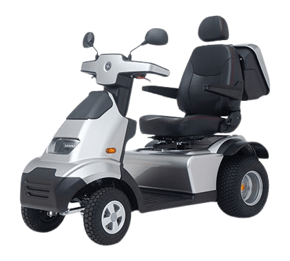 Afiscooter S4 mobility scooter in profile view