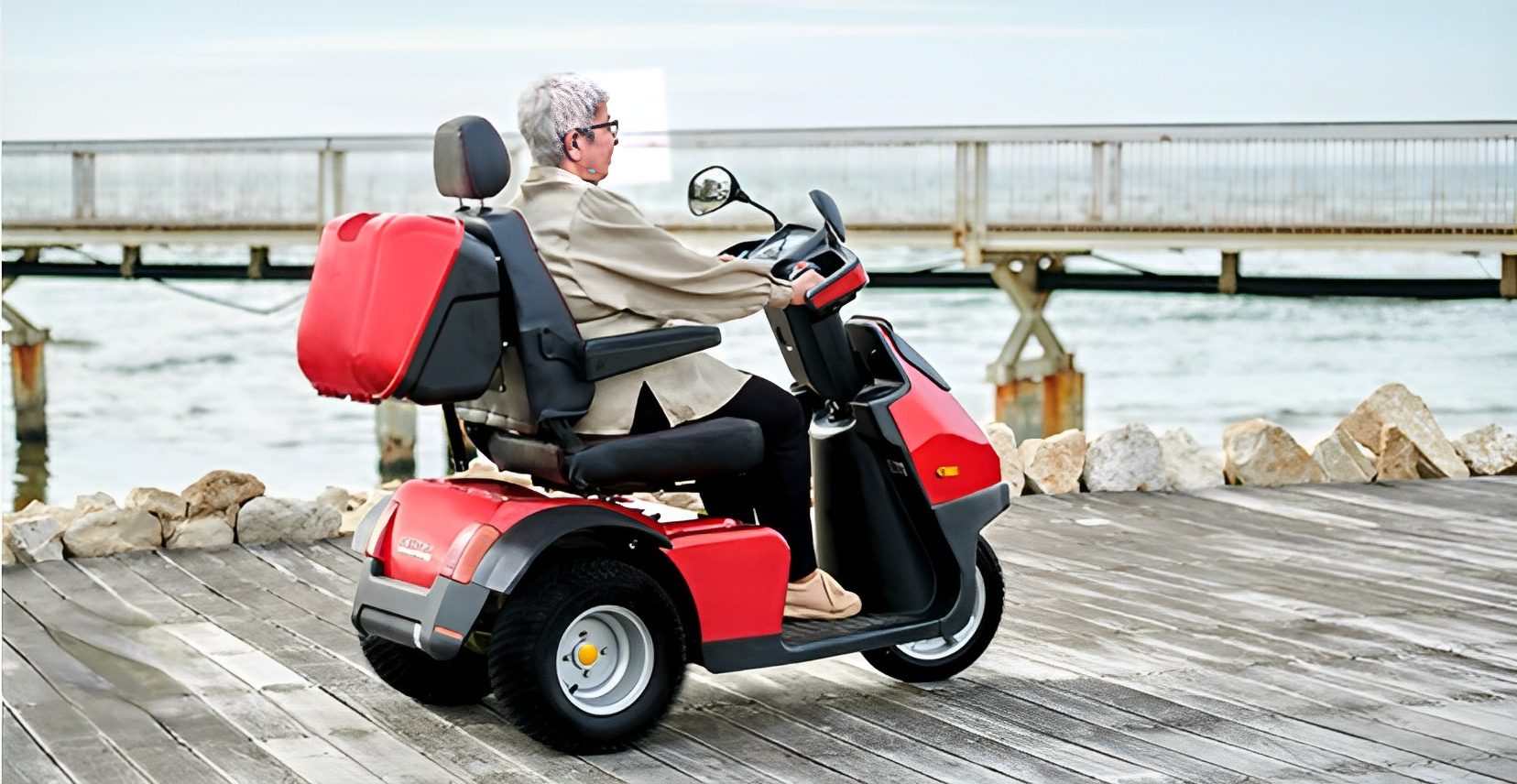 Afiscooter S3 mobility scooter in use for leisurely strolling
