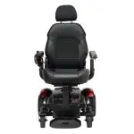 Front view of the Merits Vision Sport wheelchair, showcasing its ergonomic design and advanced features for user comfort and mobility.