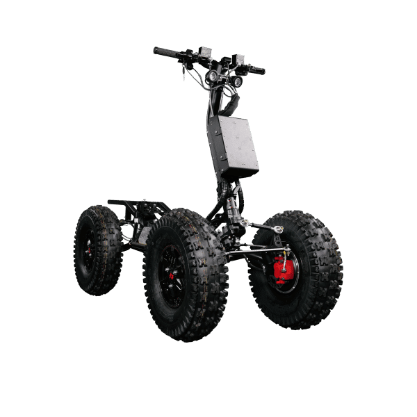 EZ-Raider HD4 heavy-duty off-road foldable mobility scooter, front side view
