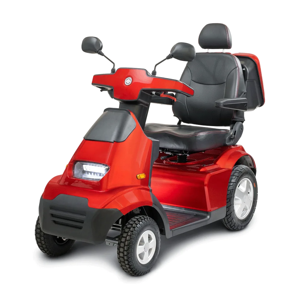 Afiscooter S4 Red Semi Side View