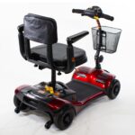 Rear Quarter View of Shoprider Dasher 4 4-Wheel Lightweight Travel Mobility Scooter - GK8