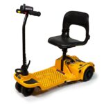 Yellow Color of Shoprider Echo Folding Lightweight Folding Mobility Scooter - FS777