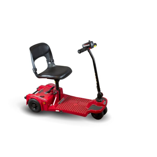 Red Color of Shoprider Echo Folding Lightweight Folding Mobility Scooter - FS777