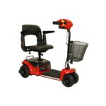 Red Color of Shoprider Scootie 4-Wheel Compact Travel Mobility Scooter-TE-787NA