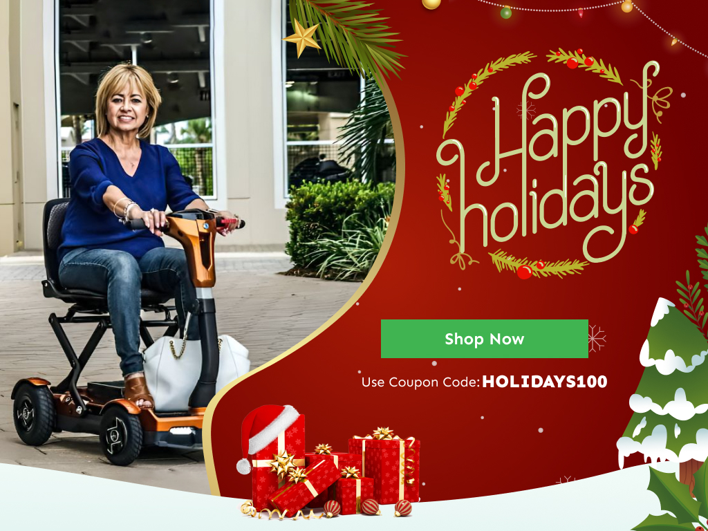 Amazing Thanksgiving 2023 deals on outdoor, all terrain and auto folding mobility scooter models